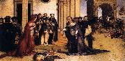 Lorenzo Lotto St Dominic Raises Napoleone Orsini oil painting